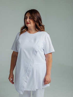 Блуза со складками PLUS SIZE