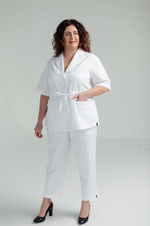 Укороченные брюки на резинке с карманами PLUS SIZE  в Санкт-Петербурге 2
