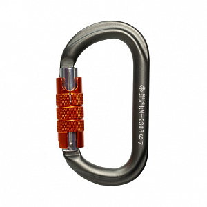 Ver 0261-2 Карабин «GRAY» овал автомат (Keylock) Vertical C в Санкт-Петербурге