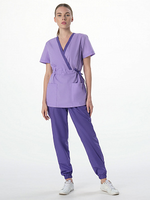 Костюм женский Симпл-001 (тк.Смесовая,120) MedLine, фиолетовый/сирень MedLine в Санкт-Петербурге 1