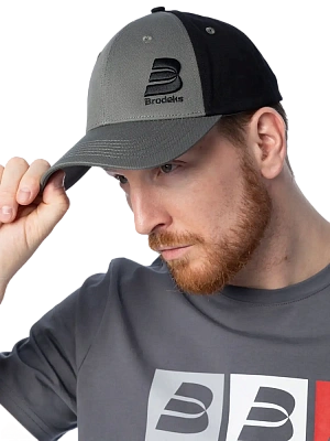 Бейсболка Brodeks KM130, серый/черный Brodeks в Санкт-Петербурге 0