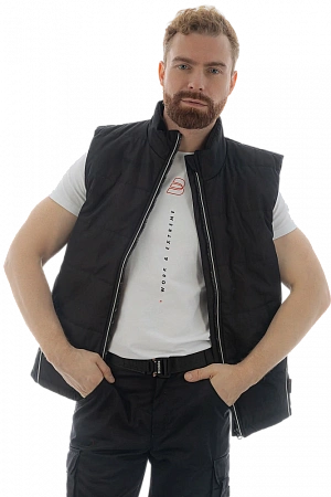 Утепленный жилет Brodeks KW 101, черный