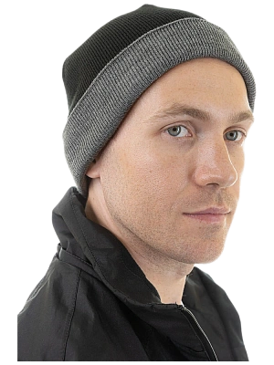 Шапка Brodeks Light Bicolor черный