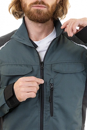 Летняя куртка Brodeks KS 202, хвойный/черный