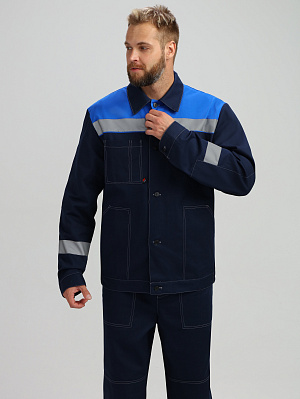 Костюм Лигор-1 СОП (тк.Саржа,250) брюки, т.синий/васильковый Факел Спецодежда в Санкт-Петербурге 1